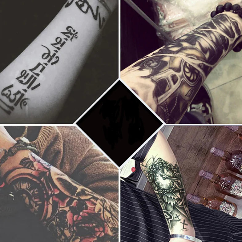 Waterproof Tattoo Stickers with Colorful Designs