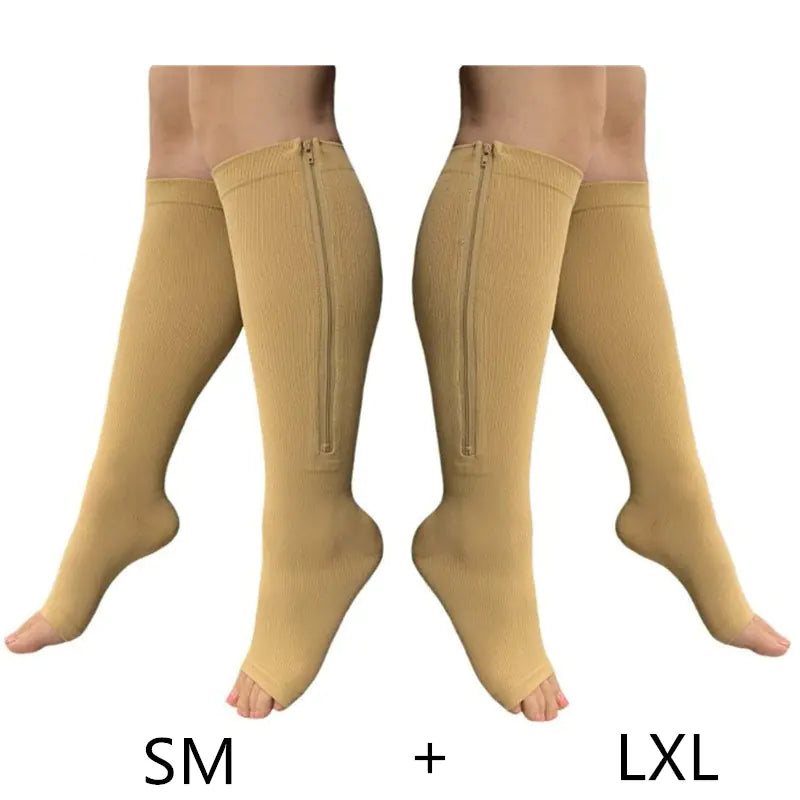 Compression Zipper Socks for Support and Comfort
