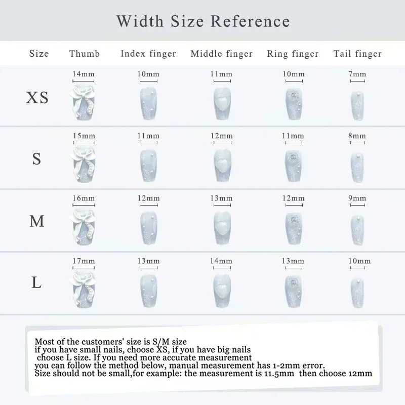 10Pcs Handmade Press On Nails - Butterfly Diamond Design