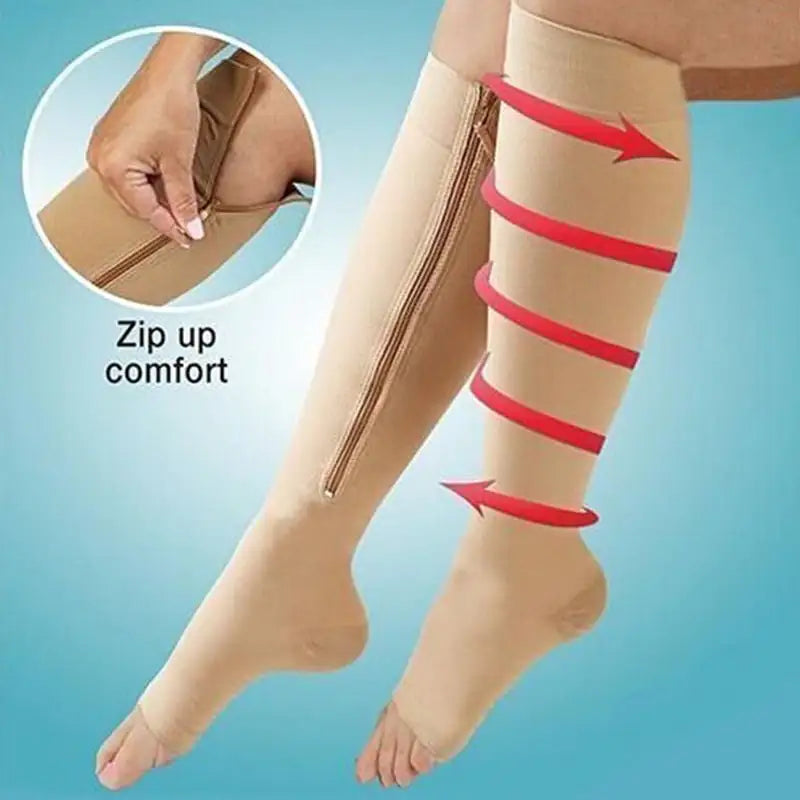 Compression Zipper Socks for Support and Comfort