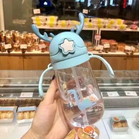 Cute Plastic Straw Sports Cup