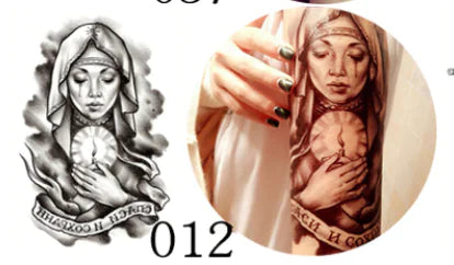 Waterproof Tattoo Stickers with Colorful Designs