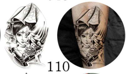 Waterproof Tattoo Stickers with Colorful Designs