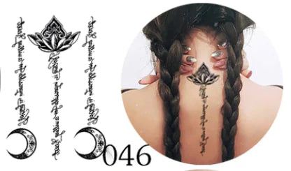 Waterproof Tattoo Stickers with Colorful Designs