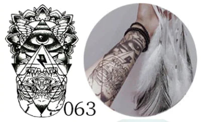 Waterproof Tattoo Stickers with Colorful Designs