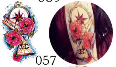 Waterproof Tattoo Stickers with Colorful Designs