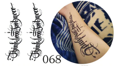 Waterproof Tattoo Stickers with Colorful Designs