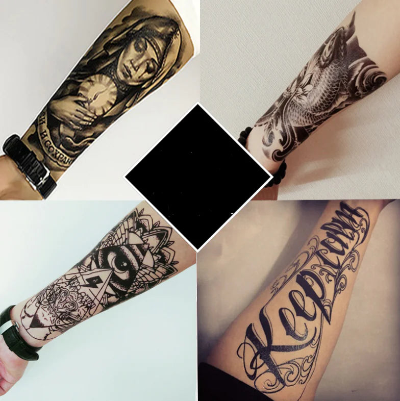 Waterproof Tattoo Stickers with Colorful Designs