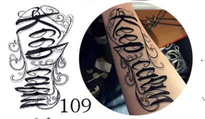 Waterproof Tattoo Stickers with Colorful Designs